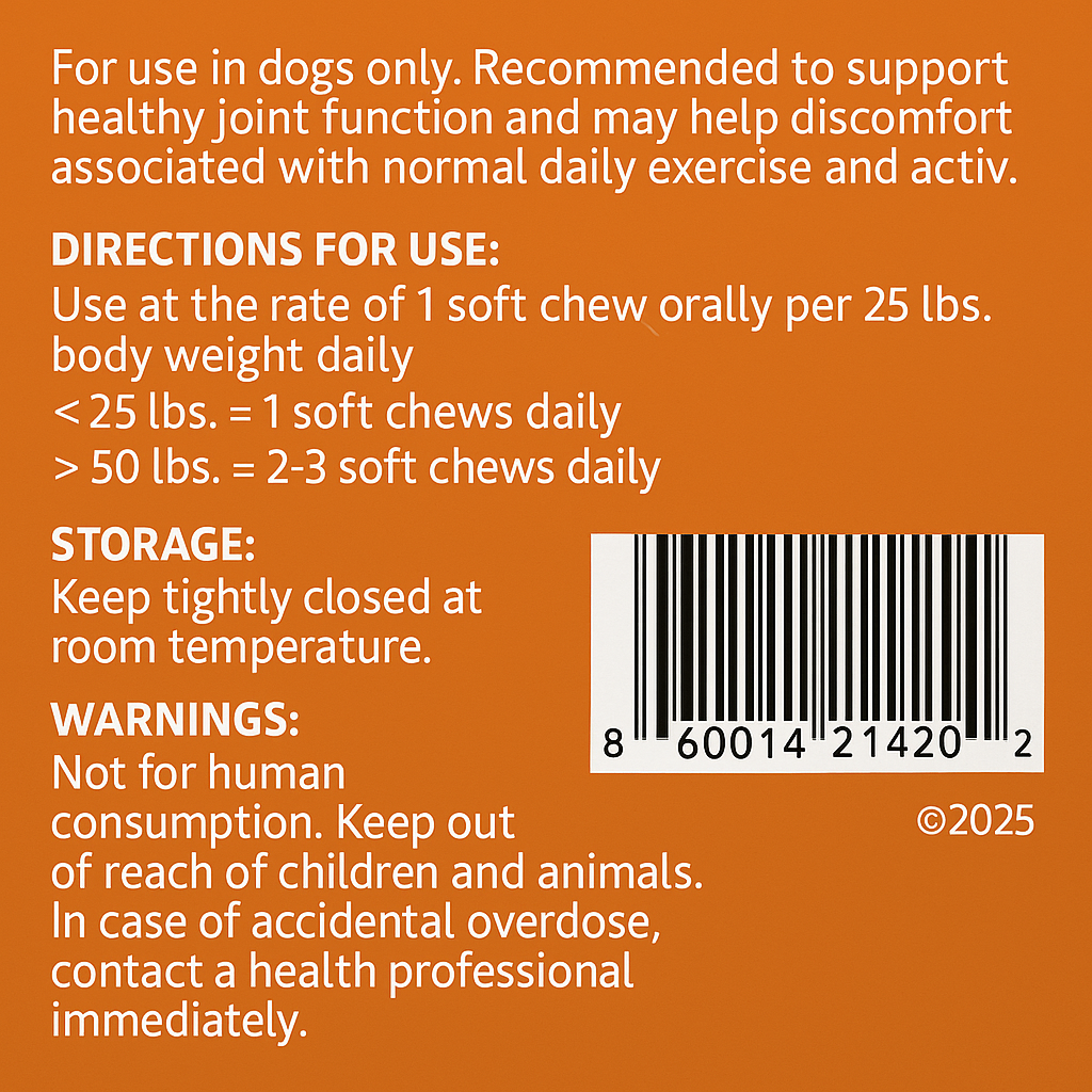 Hip & Joint Soft Chew Supplement